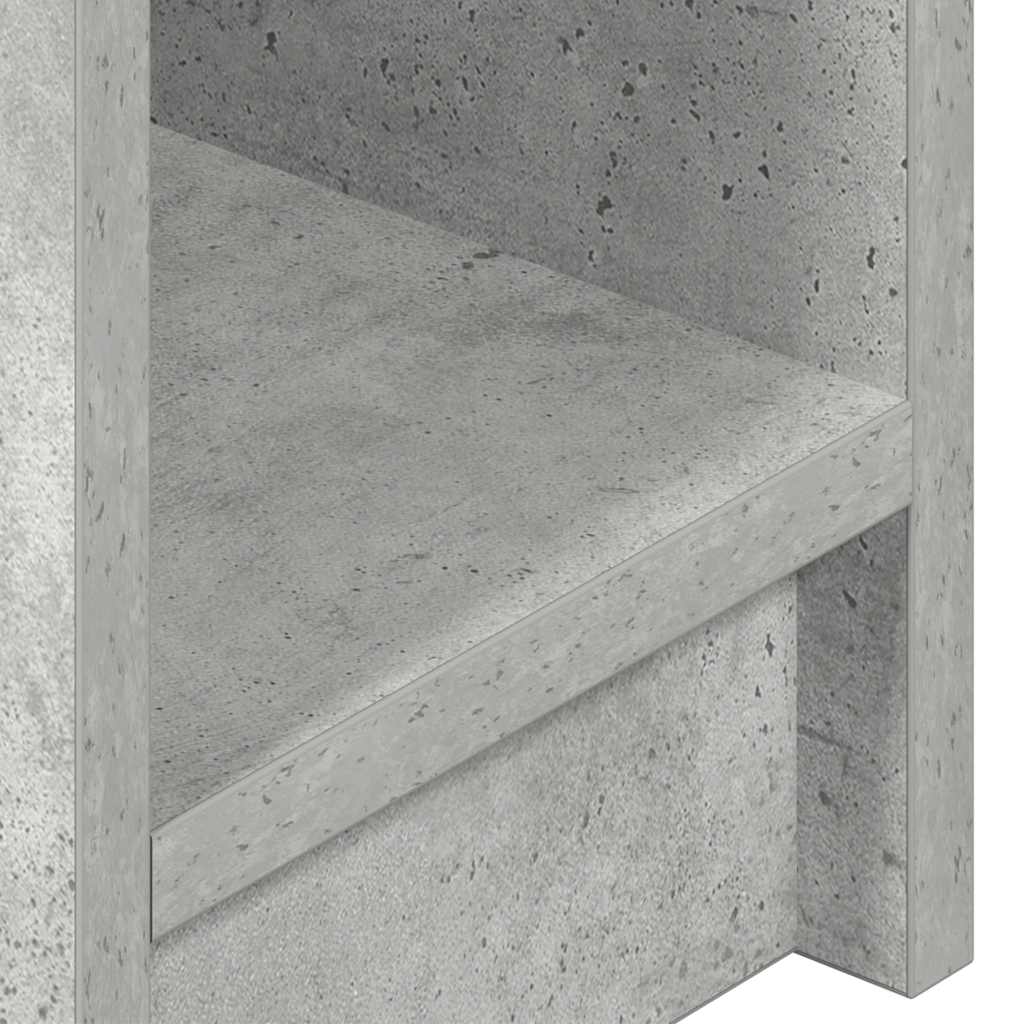 Noptiera cu sertar gri beton 20x36x60 cm