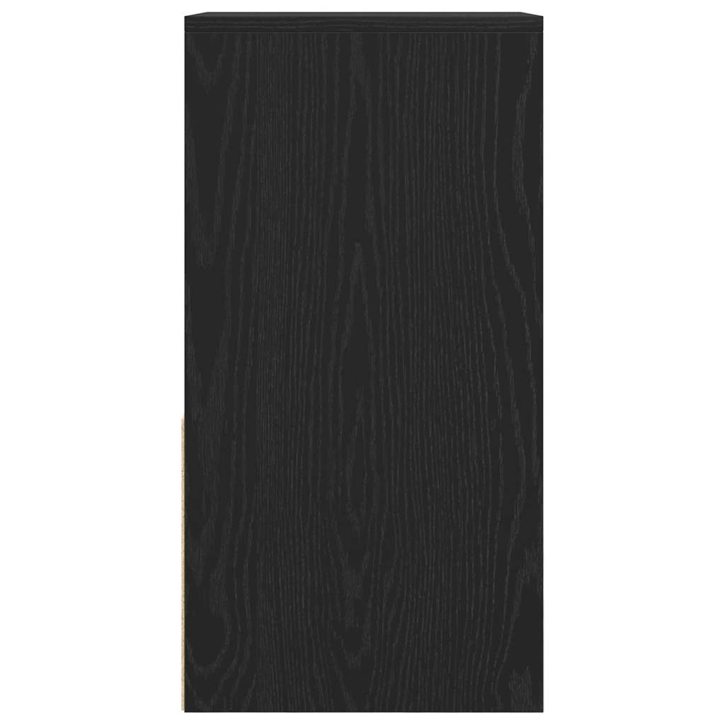 Noptiere cu sertar 2 buc stejar negru 35x34x66,5 cm