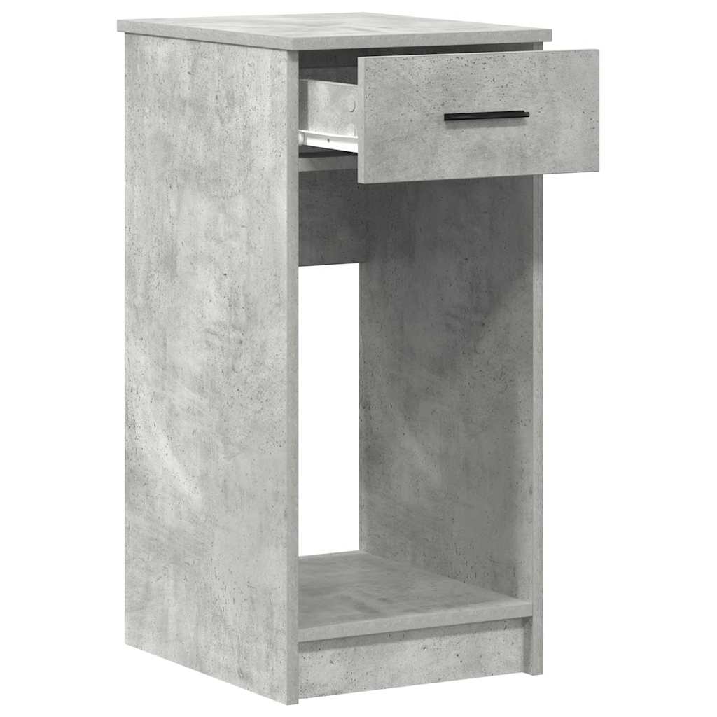 Suport turn computer cu sertar gri beton 35x45x77 cm