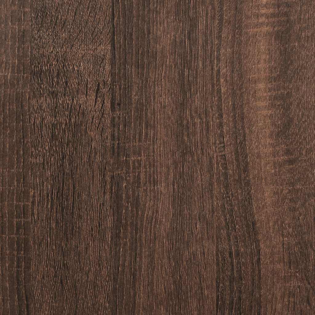 Bibliotecă stivuabilă, Stejar maro, 30x30x80 cm, lemn prelucrat