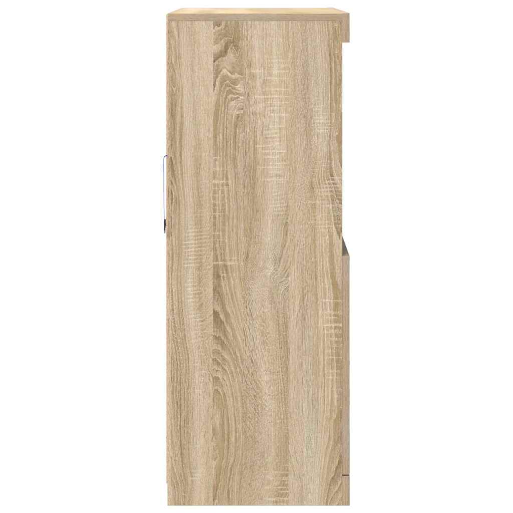 Dulap, stejar sonoma, 81x37x100 cm lemn prelucrat