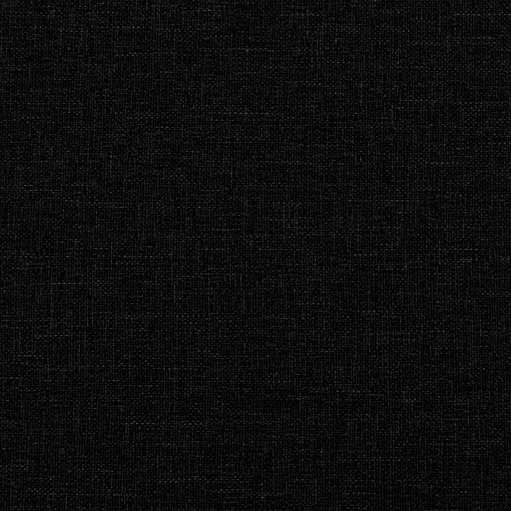 Scaune de bucătărie, 2 buc. negru, textil