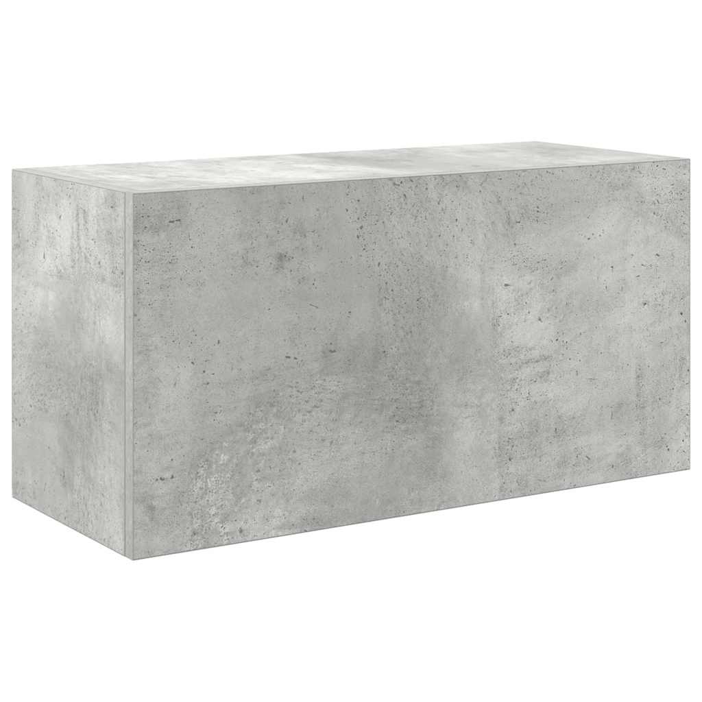 Dulap perete baie, gri beton, 60x25x30 cm, lemn prelucrat