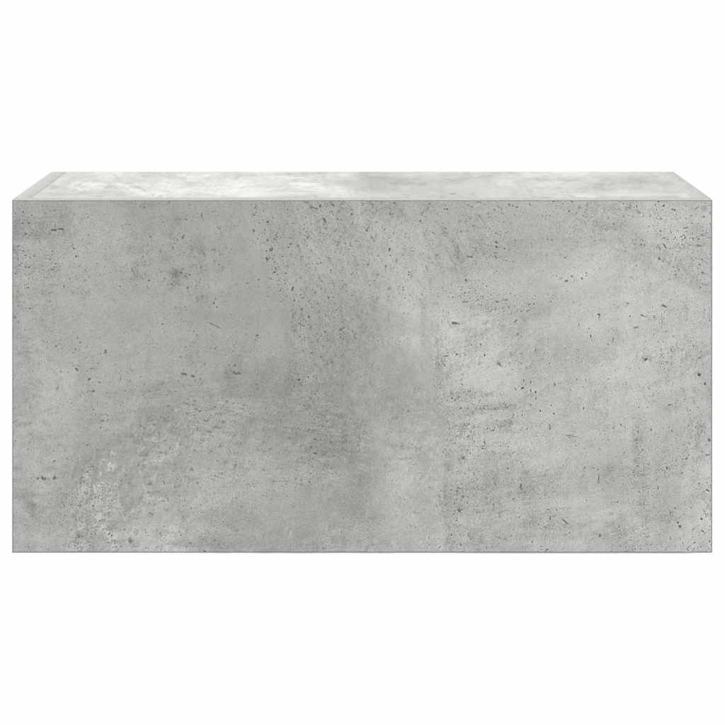 Dulap perete baie, gri beton, 60x25x30 cm, lemn prelucrat