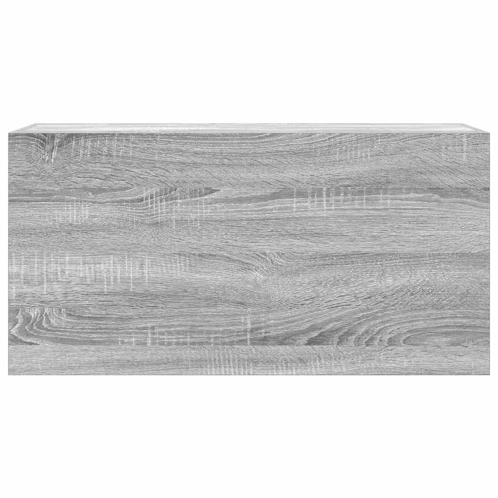 Dulap perete baie, gri sonoma, 80x25x40cm, lemn prelucrat