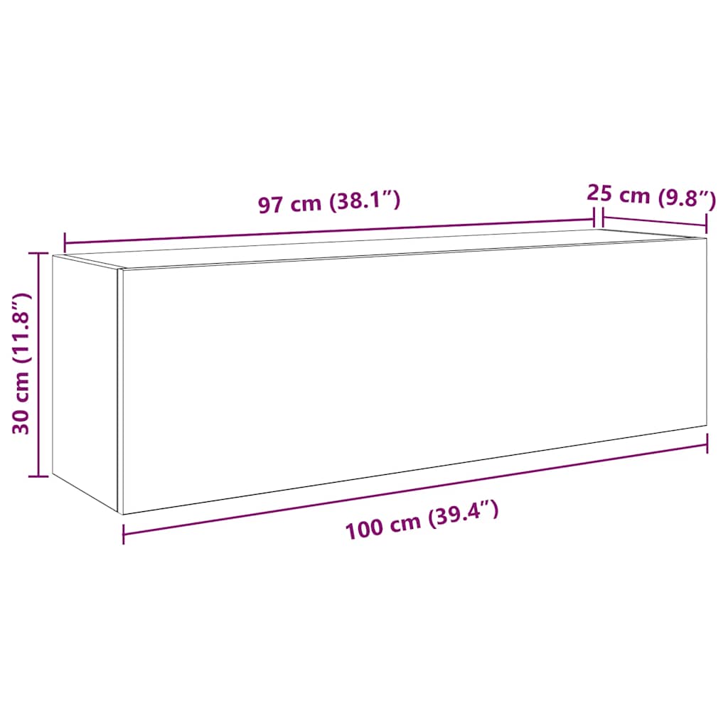 Dulap perete de baie, lemn vechi, 100x25x30 cm, lemn prelucrat