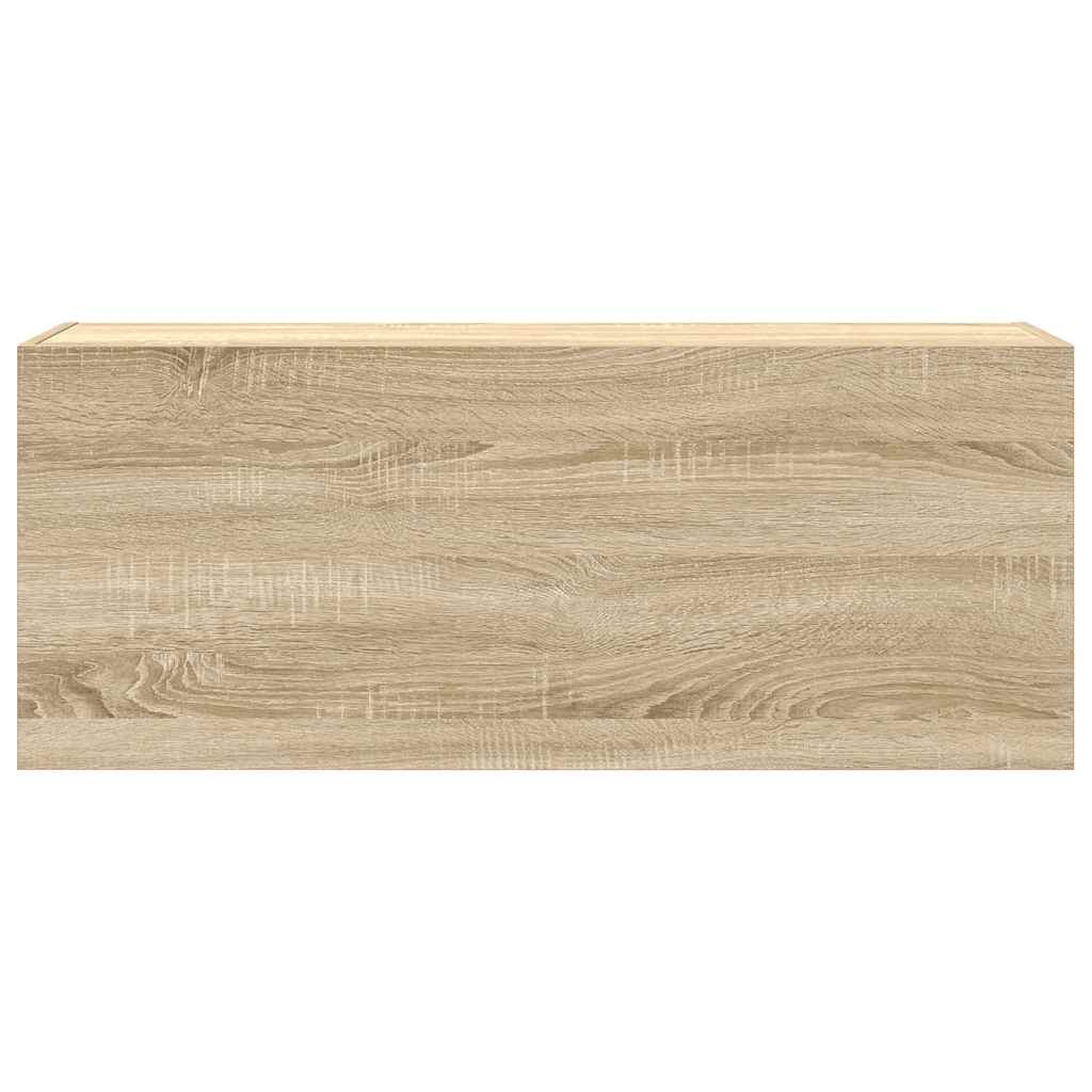 Dulap perete baie, stejar sonoma, 100x25x40 cm, lemn prelucrat