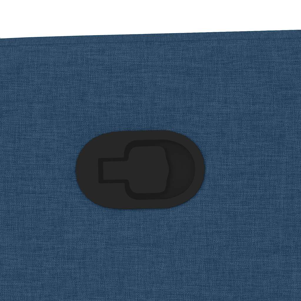 Fotoliu rabatabil, albastru, material textil