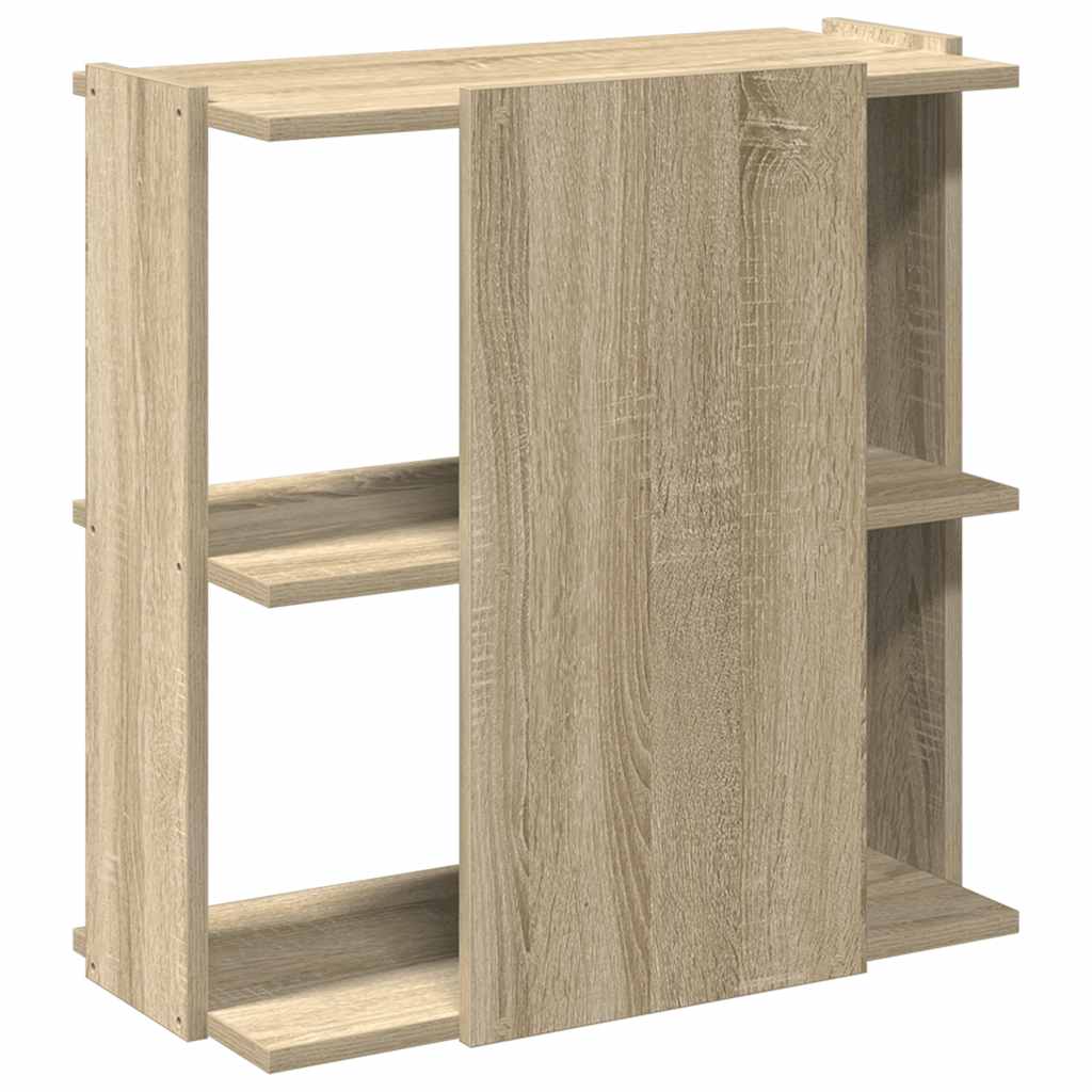 Bibliotecă cu 3 niveluri, stejar sonoma, 60x30x60 cm, lemn