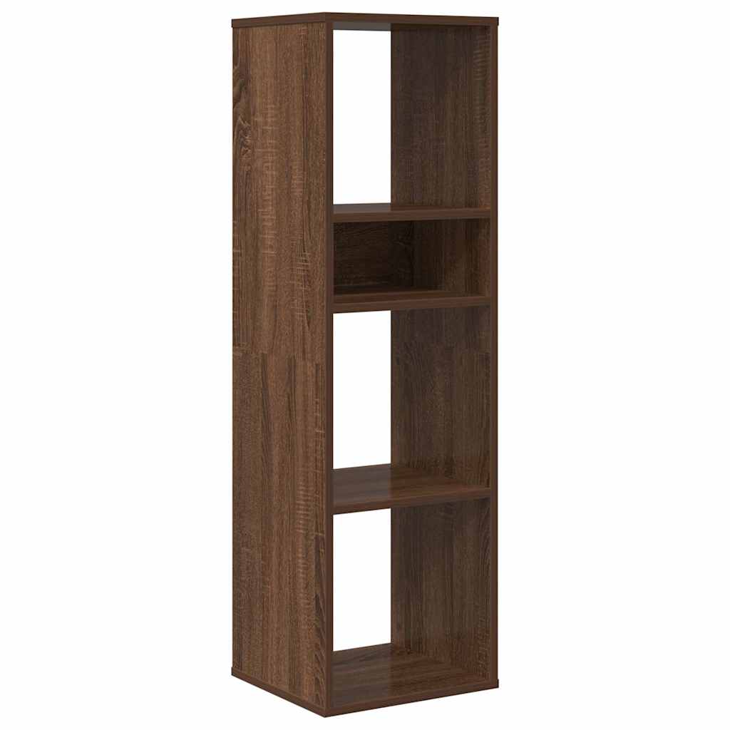 Bibliotecă, stejar maro, 34x31x112 cm, lemn prelucrat