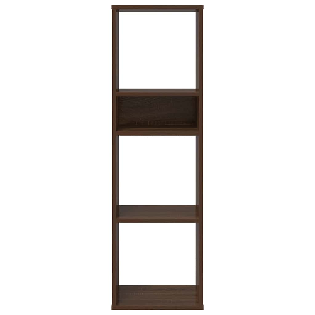 Bibliotecă, stejar maro, 34x31x112 cm, lemn prelucrat