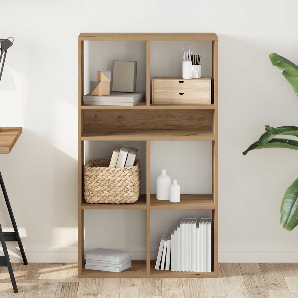 Bibliotecă, stejar artizanal, 66x31x112 cm, lemn prelucrat