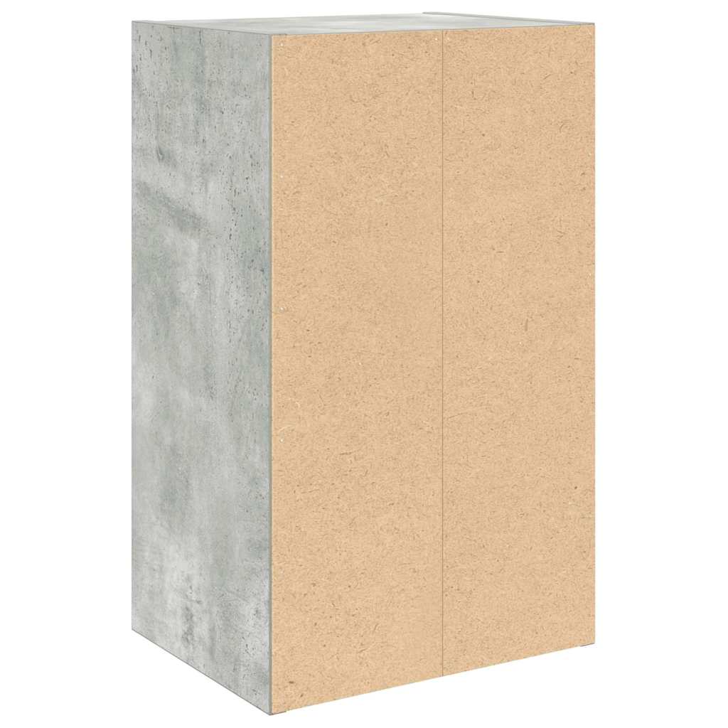 Bibliotecă, gri beton, 31x24x52 cm, lemn prelucrat