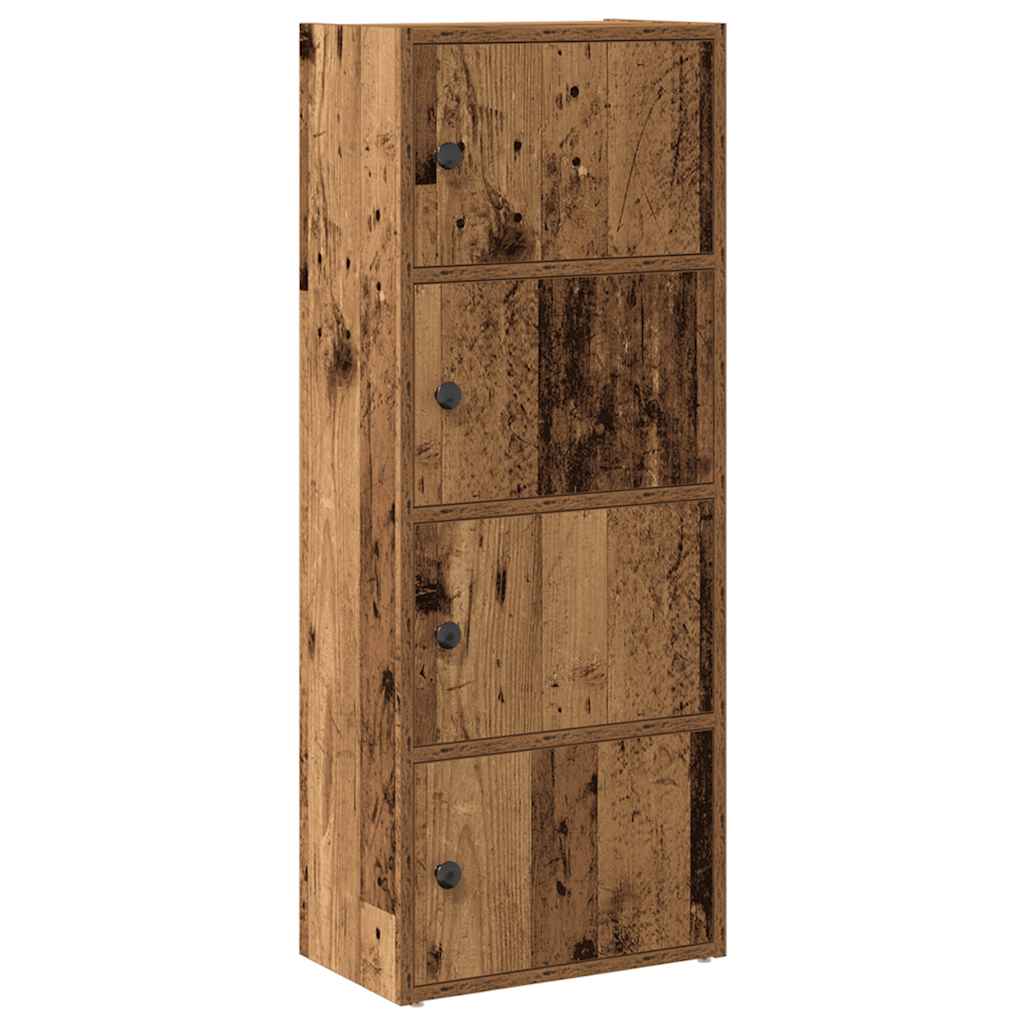 Bibliotecă, lemn vechi, 40x24x102 cm, lemn prelucrat