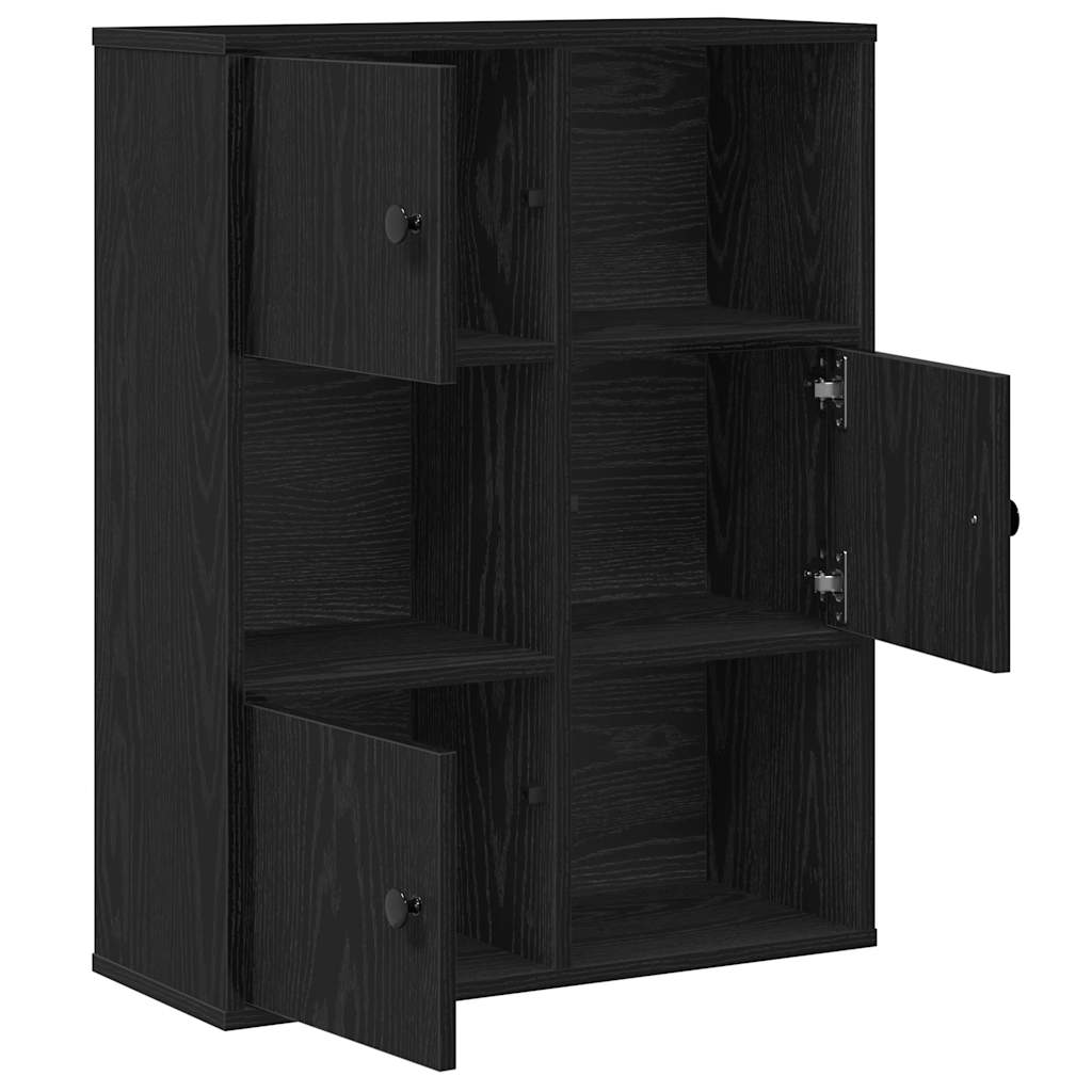 Bibliotecă Stejar negru 60x24x76,5 cm Lemn prelucrat