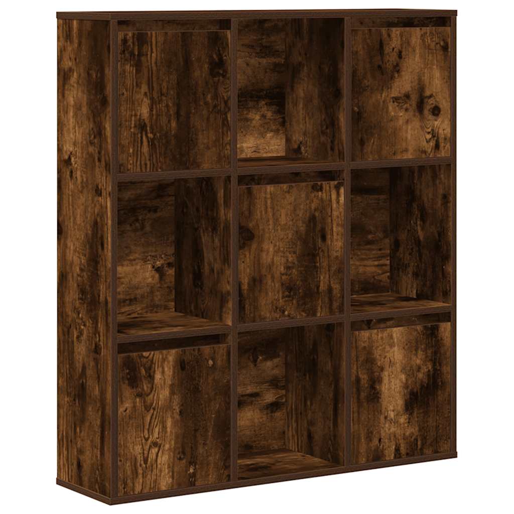 Bibliotecă, stejar fumuriu, 89x24x101,5 cm, lemn prelucrat