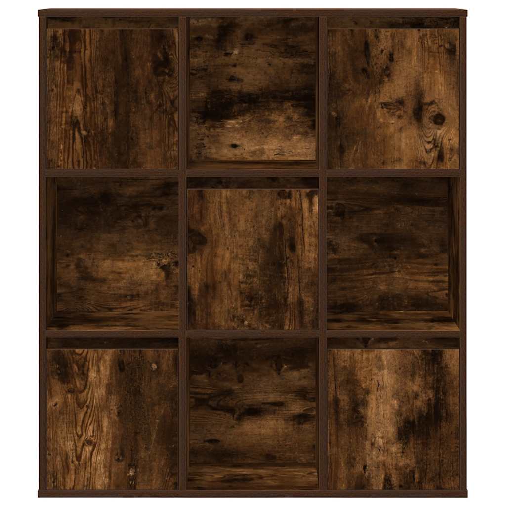 Bibliotecă, stejar fumuriu, 89x24x101,5 cm, lemn prelucrat