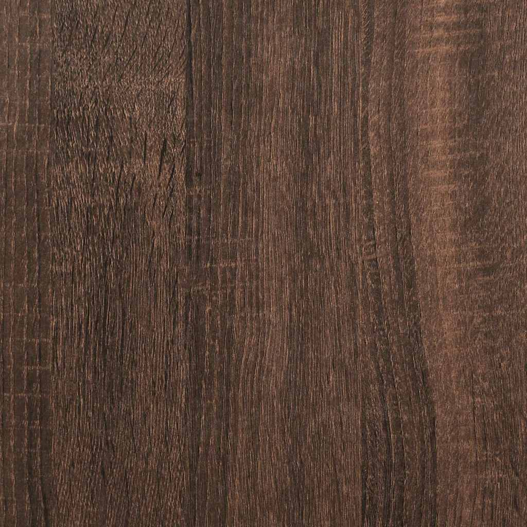 Bibliotecă, stejar maro, 89x24x101,5 cm, lemn prelucrat