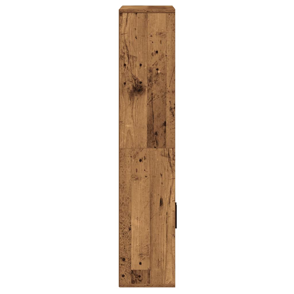 Bibliotecă, lemn vechi, 60x24x120 cm, lemn prelucrat