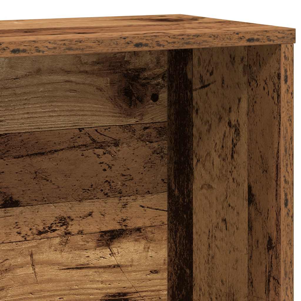 Bibliotecă, lemn vechi, 60x24x120 cm, lemn prelucrat