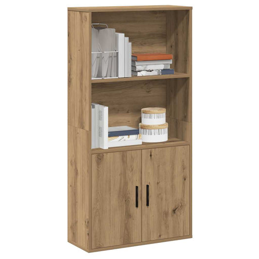 Bibliotecă, stejar artizanal, 60x24x120 cm, lemn prelucrat