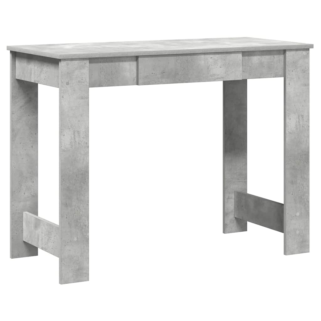 Birou, gri beton,100x45x75 cm, lemn compozit