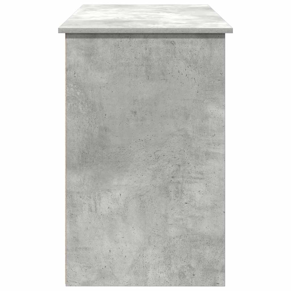 Birou, gri beton, 102x50x75 cm, lemn compozit