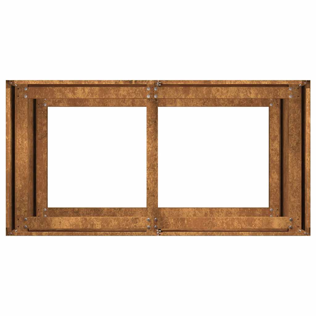 Jardinieră Rusty 80x40x80 cm Oțel pentru intemperii