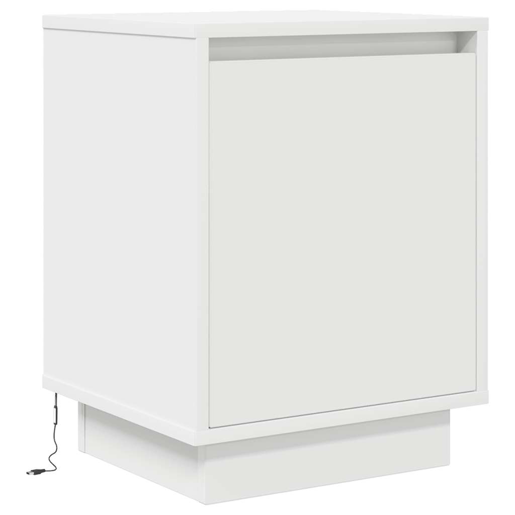 Noptiera cu lumini LED alb 38x34x50 cm