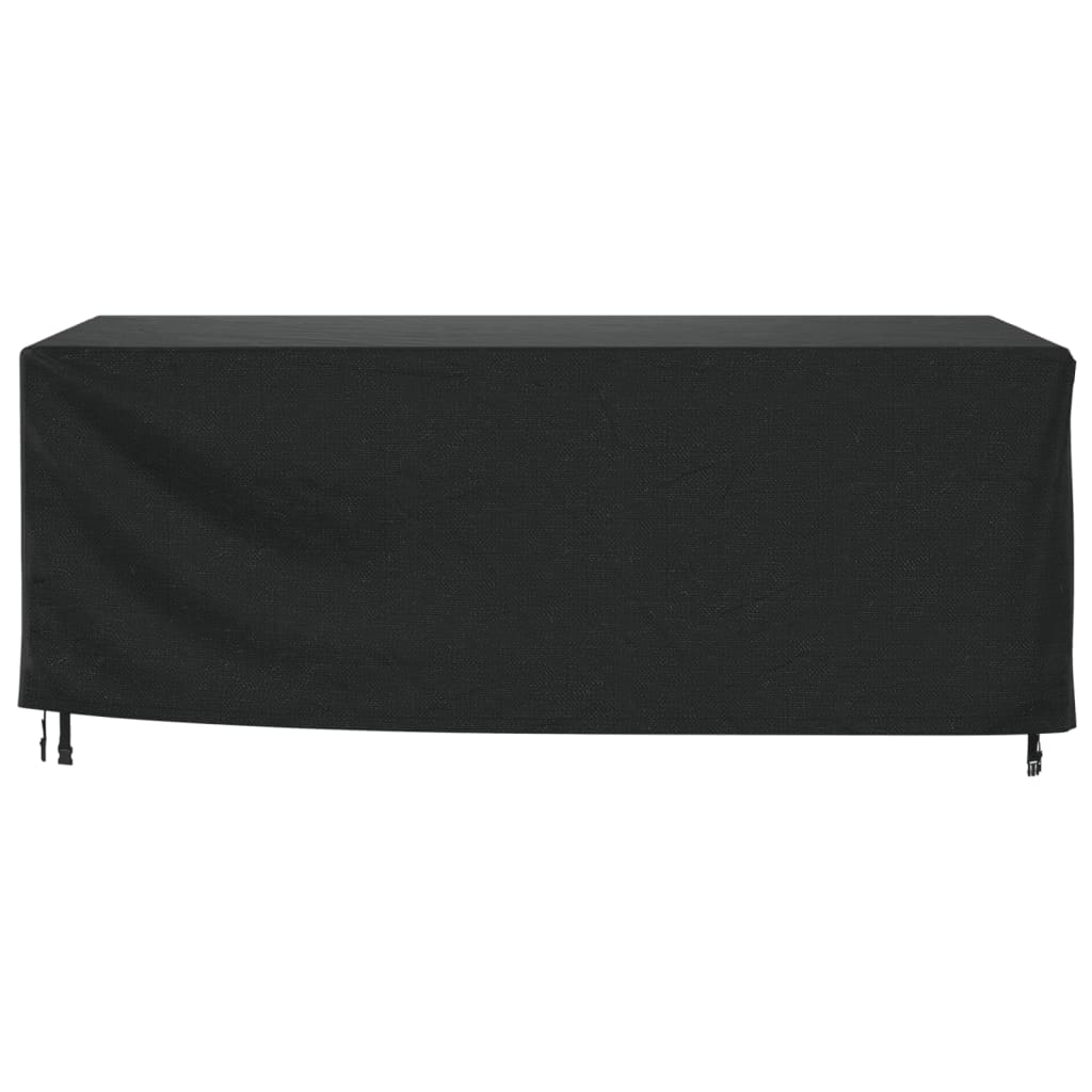 Huse mobilier grădină 2 buc negru 240x140x90cm impermeabil 420D