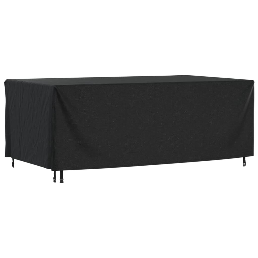 Huse mobilier grădină 2 buc negru 240x140x90cm impermeabil 420D