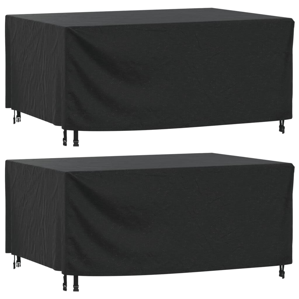 Huse mobilier grădină 2 buc negru 172x113x73cm impermeabil 420D