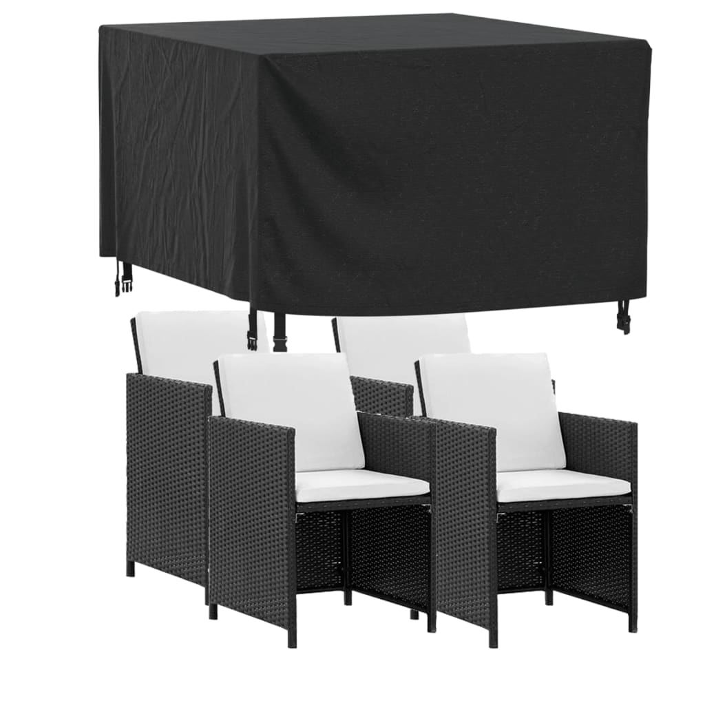 Huse mobilier grădină 2 buc negru 113x113x73cm impermeabil 420D