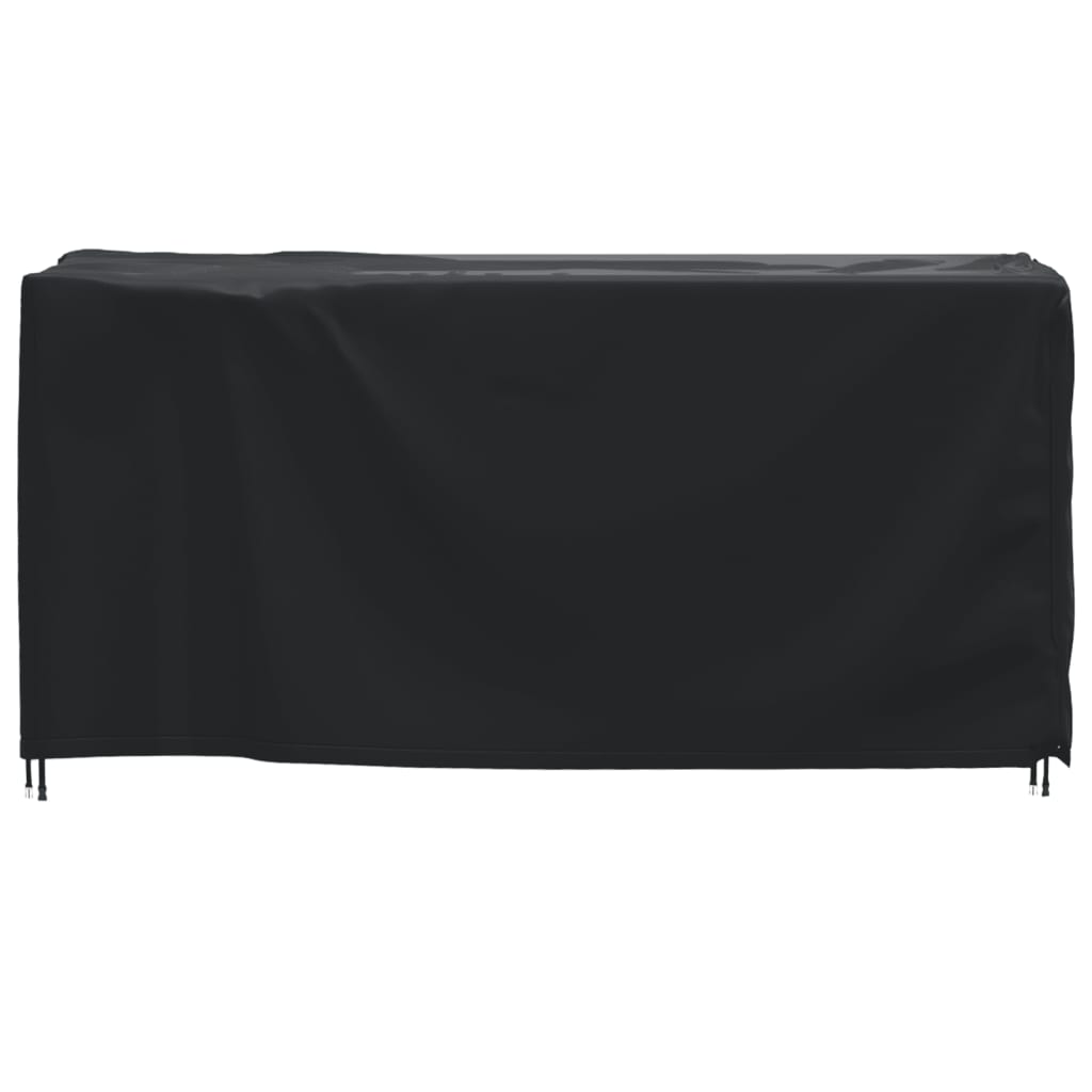 Huse mobilier grădină 2 buc negru 180x70x90cm impermeabil 420D