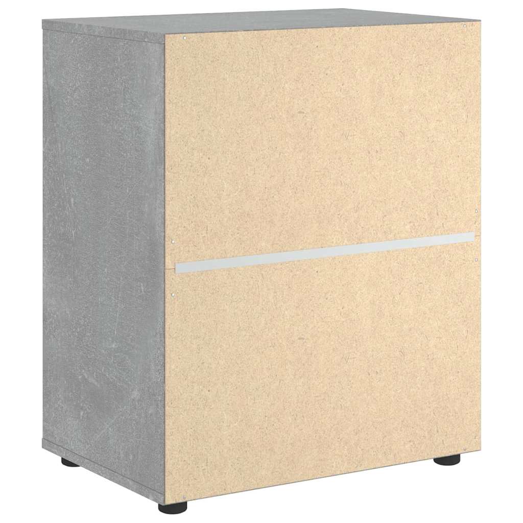 Bufetă „VISNES” Gri beton 60x40x73 cm Lemn prelucrat