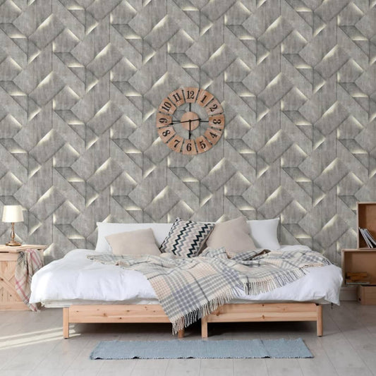 DUTCH WALLCOVERINGS Wallpaper Onyx, dark grey