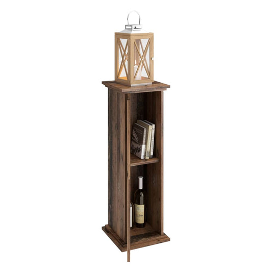 FMD Decorative side table with door Old Style Dark 88.5 cm