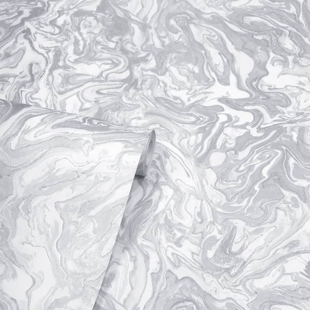 DUTCH WALLCOVERINGS Wallpaper "Liquid Marble", gray