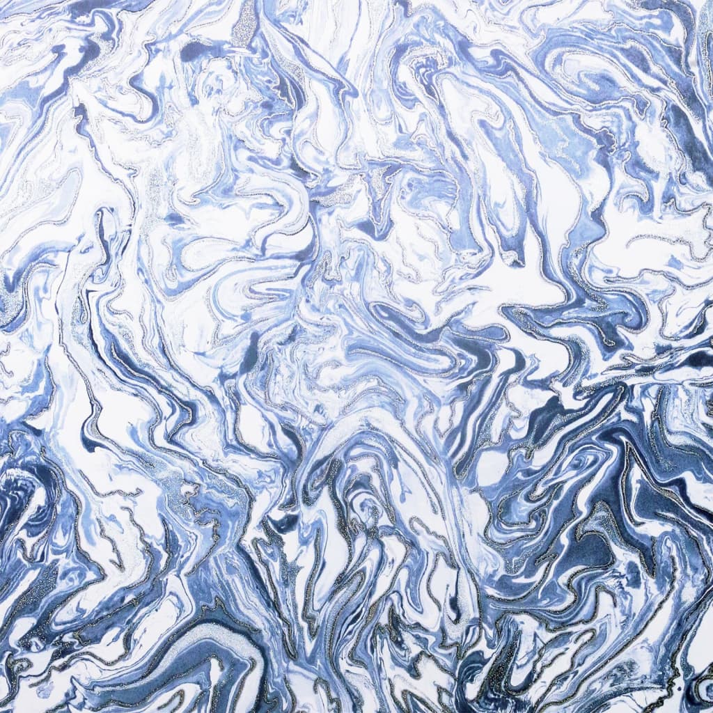 DUTCH WALLCOVERINGS Wallpaper "Liquid Marble", blue