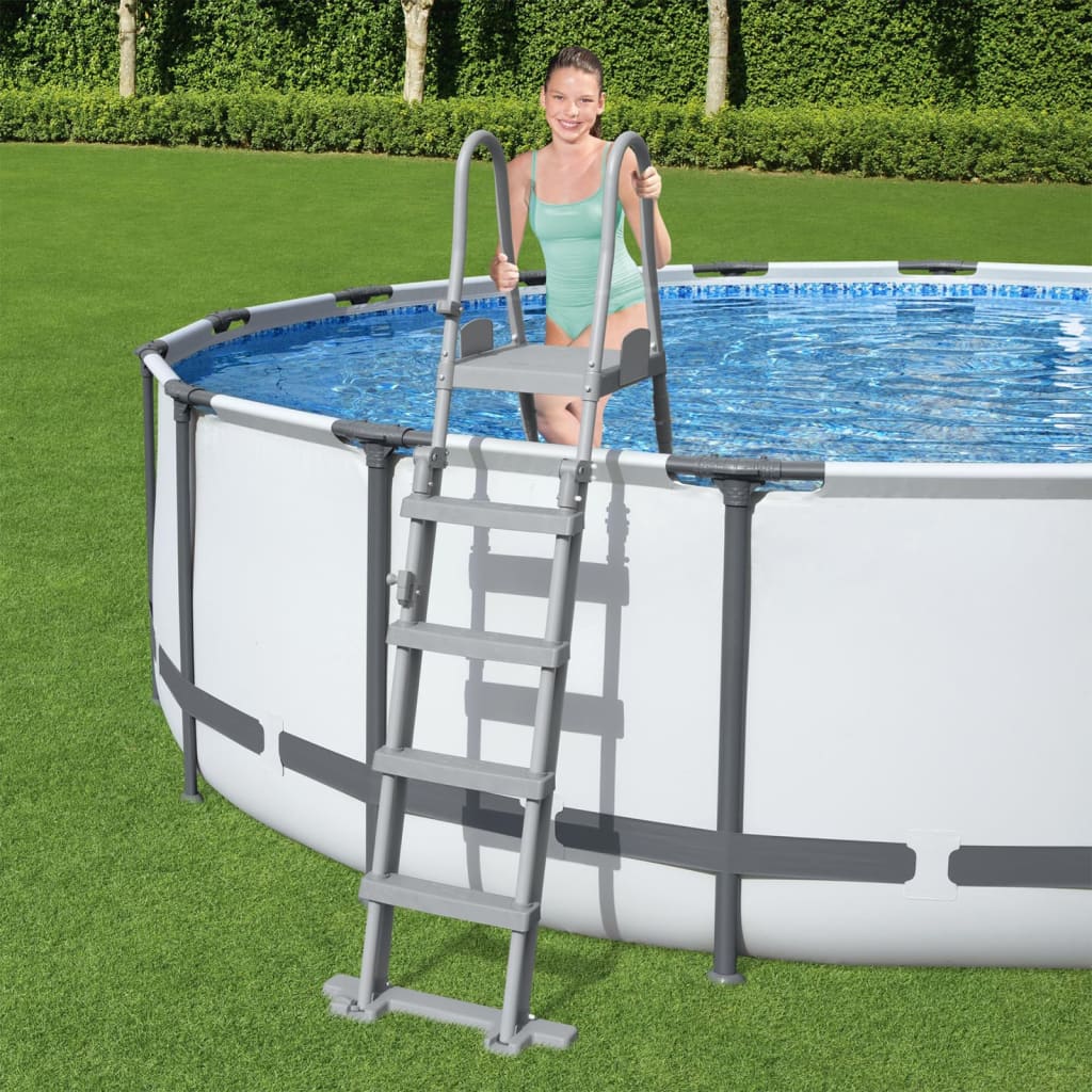 Bestway Pool safety ladder with 4 steps Flowclear, 132 cm