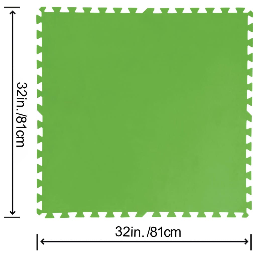 Bestway Flowclear pool floor protectors, 9 pcs., green, 5.47 m²
