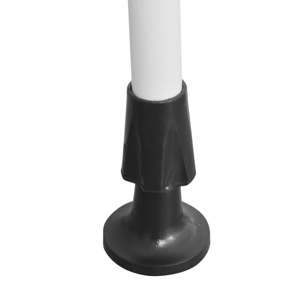 Copertină retractabilă manual, dungi albastru și alb, 200 cm