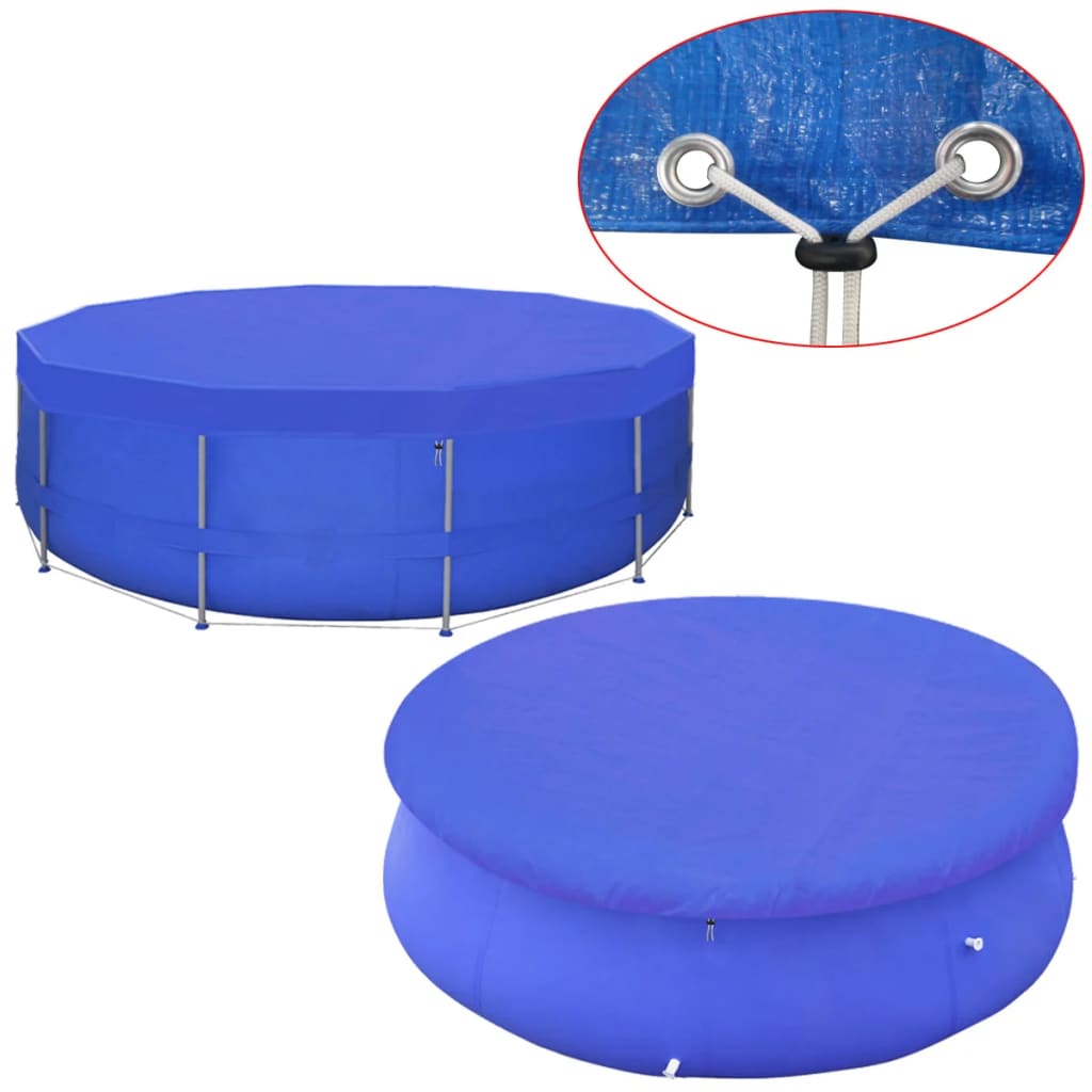 PE pool cover, round, 460 cm, 90 g/m²