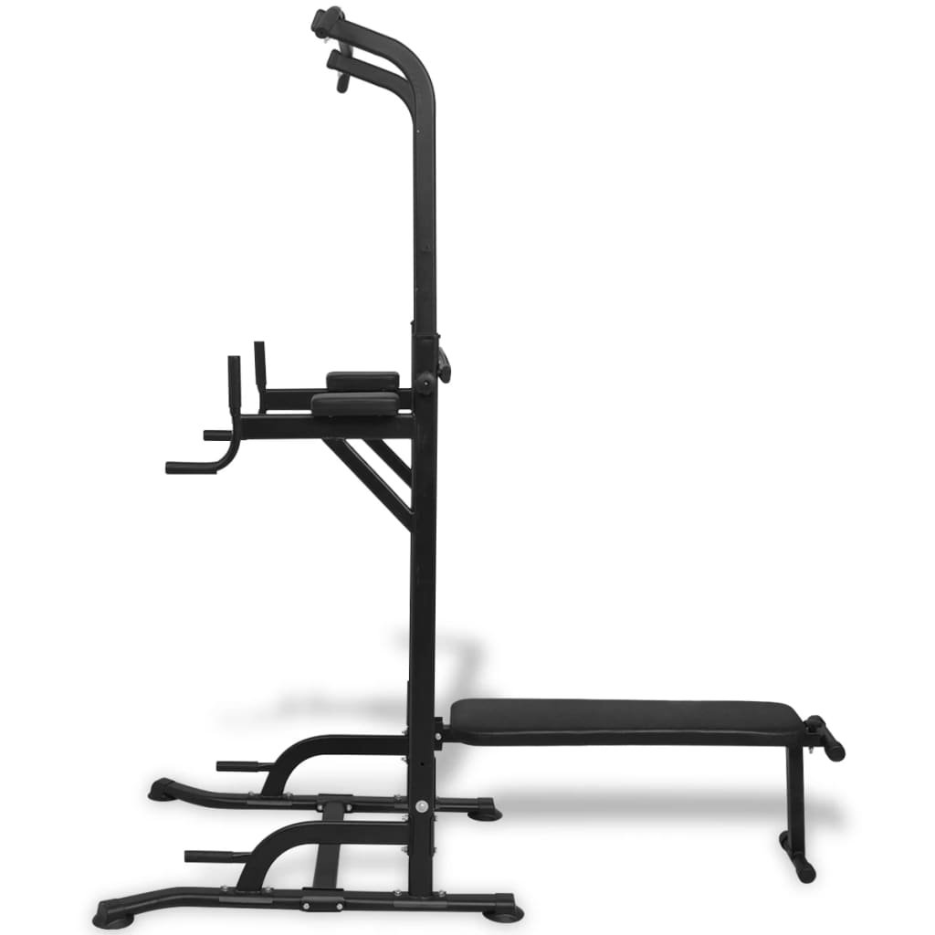 Turn exercises with a bench for abs