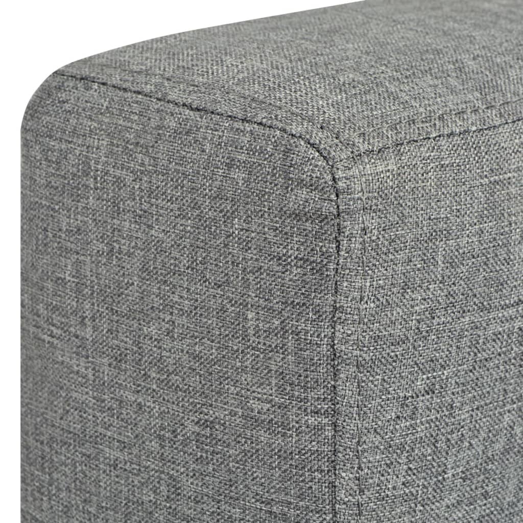 Textile sofa for 3 people, Light grey