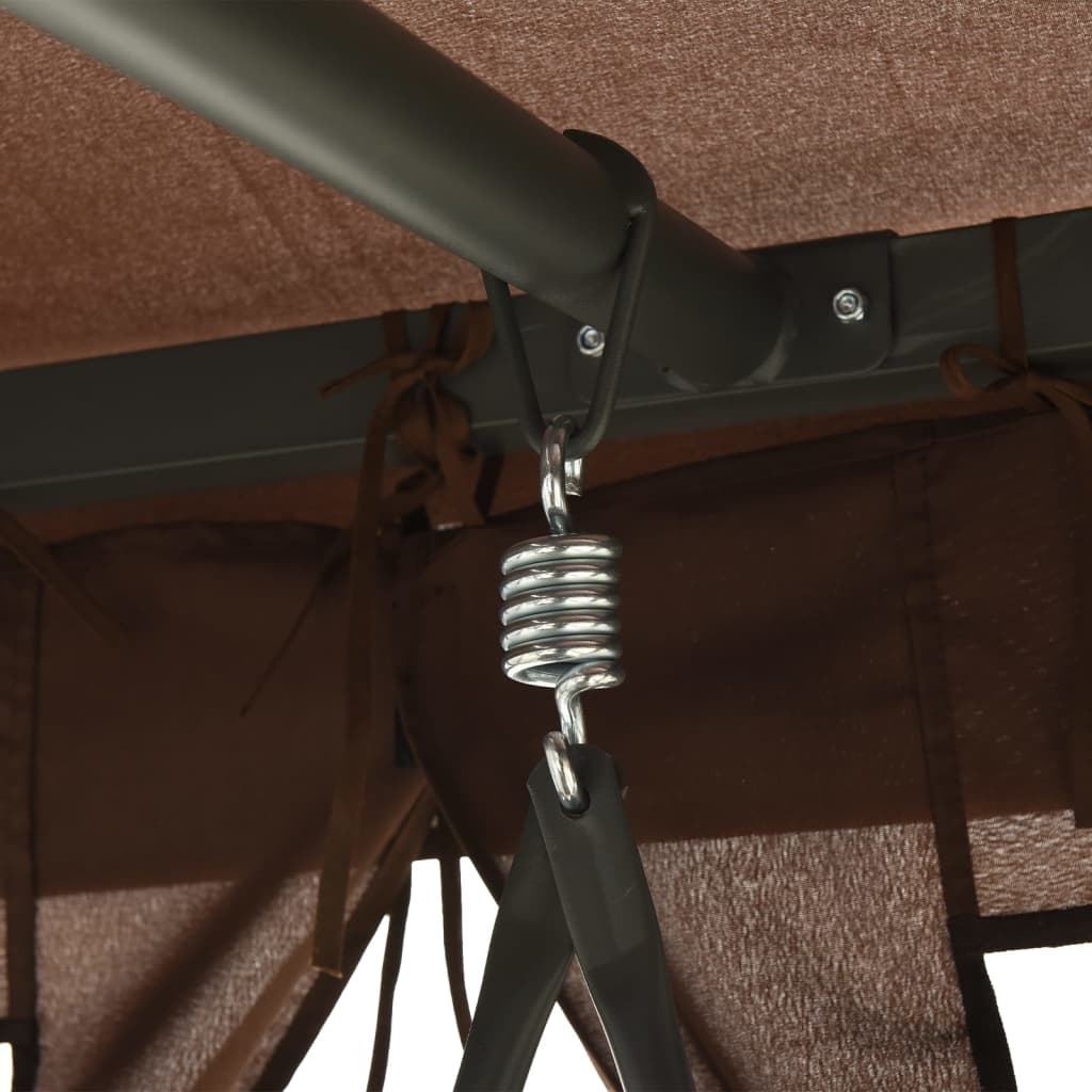 Extendable swing with flag, tan