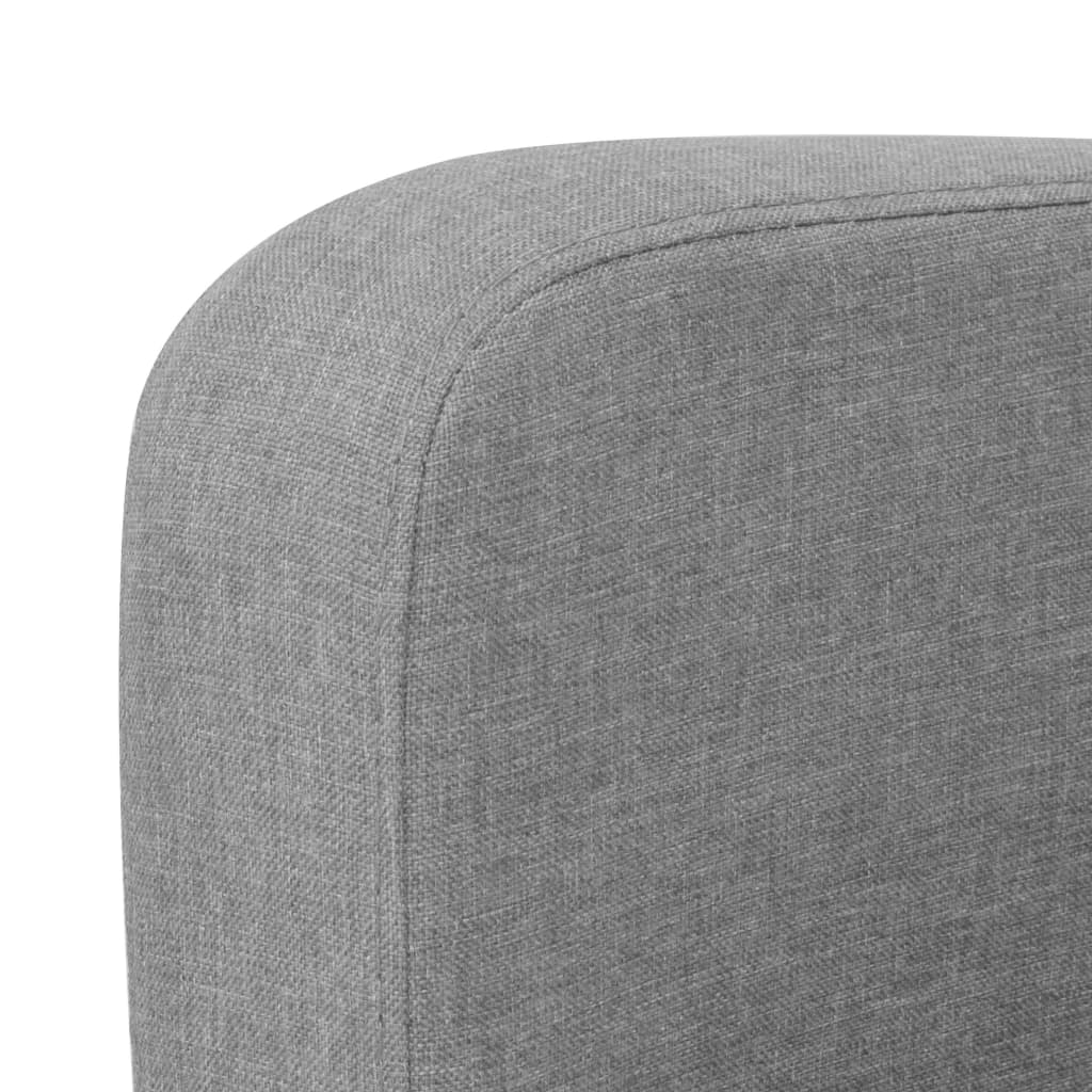 Canapea cu 3 locuri, 180 x 65 x 76 cm, gri deschis