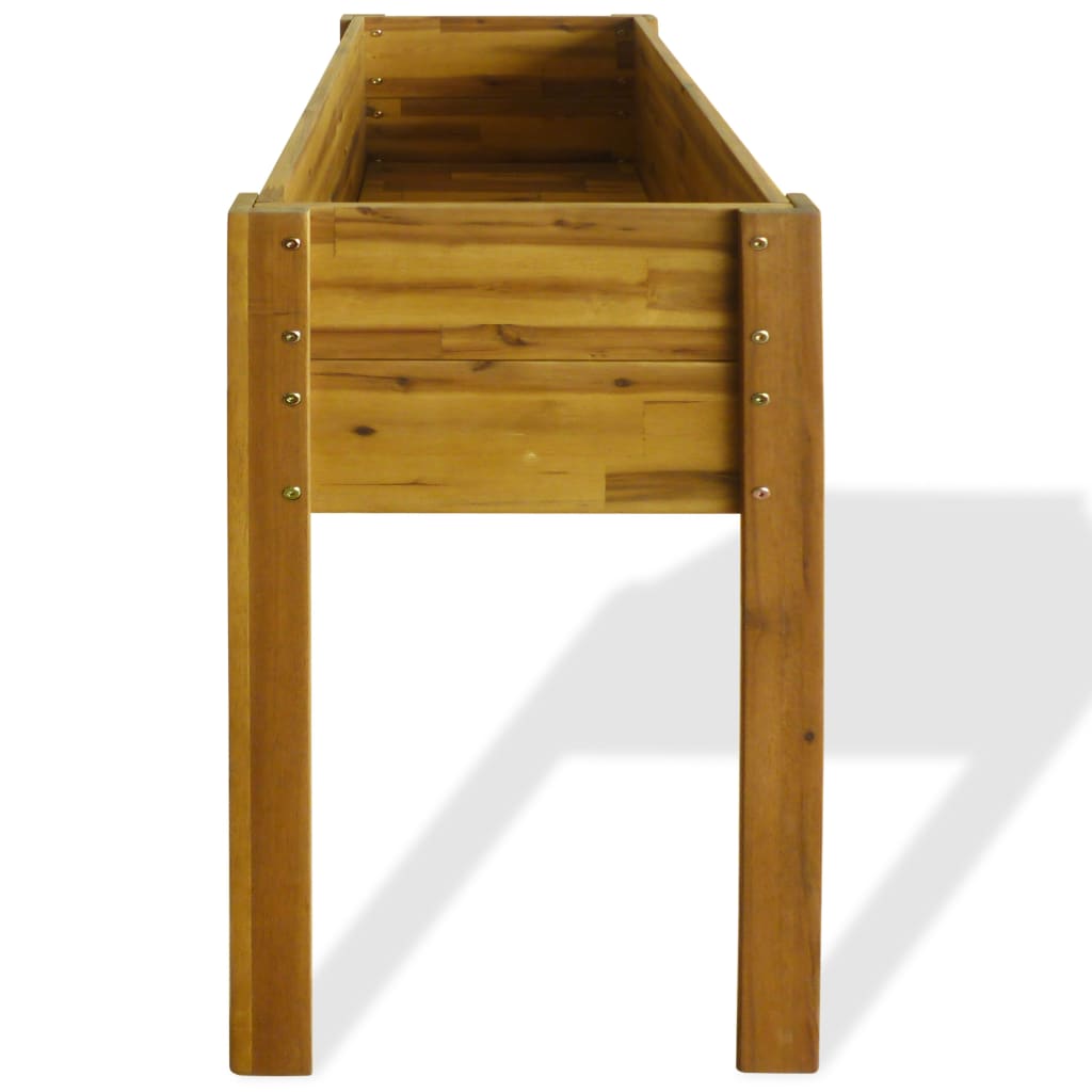 Strat înălțat de grădină, lemn masiv de acacia