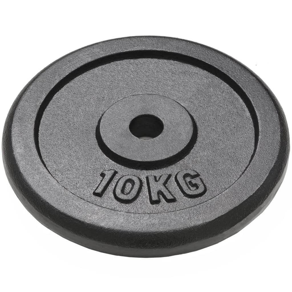 Weight plates, 4 pcs., 2x10 kg+2x5 kg, cast iron