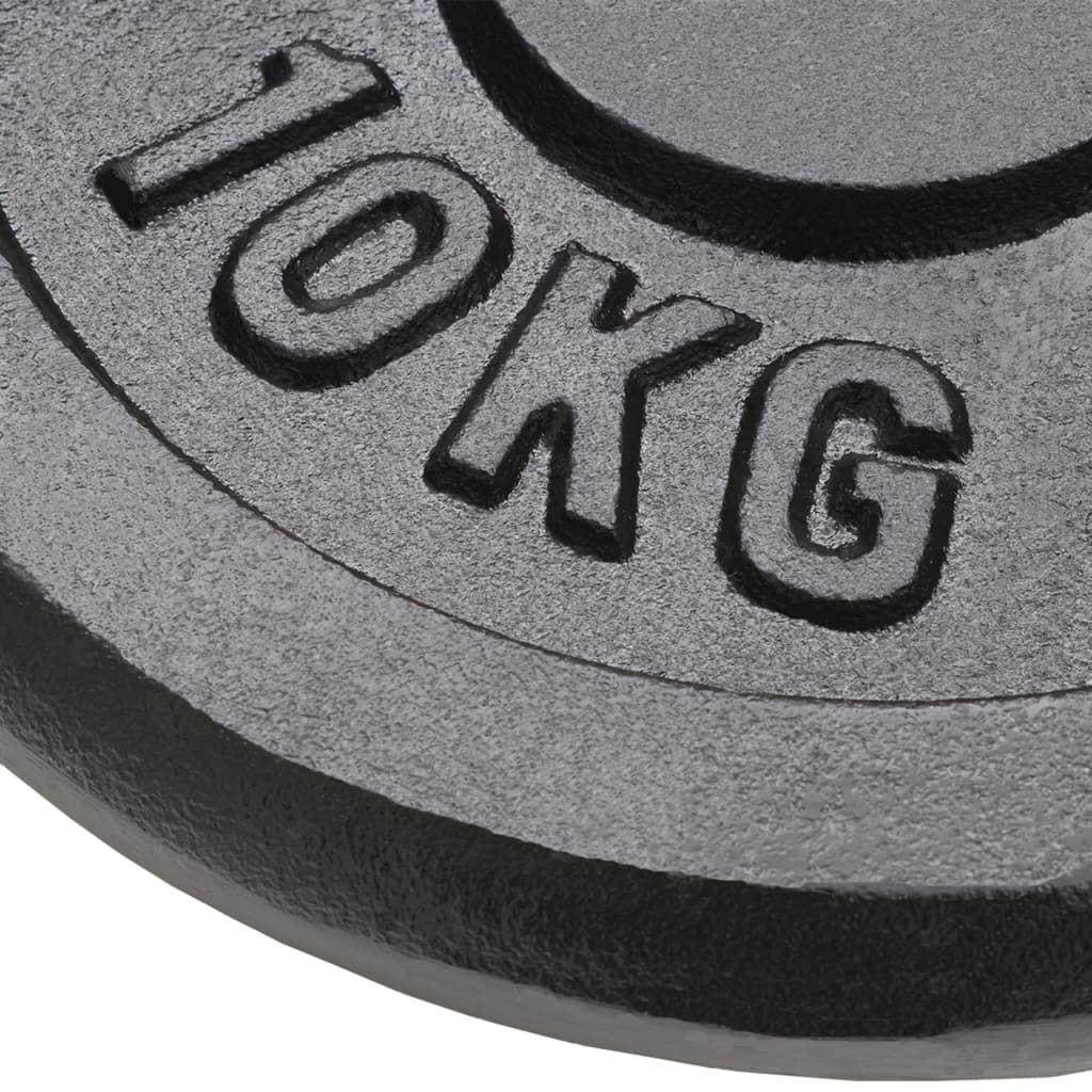 Weight plates, 4 pcs., 2x10 kg+2x5 kg, cast iron